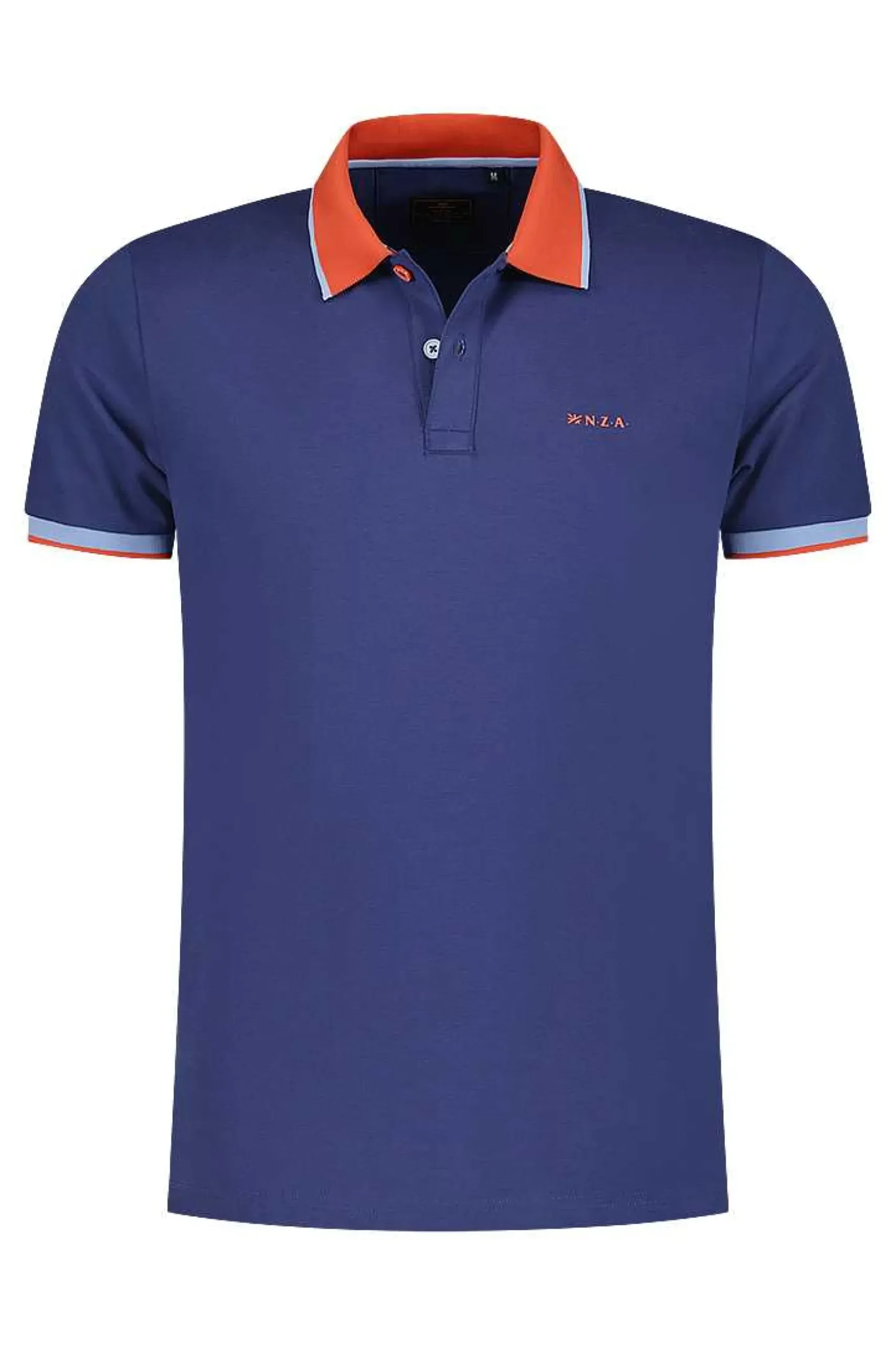 NZA New Zealand Auckland Polo-Shirts|Sportieve Effen Polo-Dusk Navy