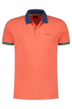 NZA New Zealand Auckland Polo-Shirts|Sportieve Effen Polo-Golden Orange