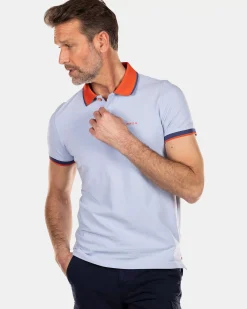 NZA New Zealand Auckland Polo-Shirts|Sportieve Effen Polo-Rhythm Blue