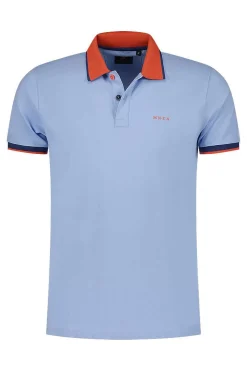 NZA New Zealand Auckland Polo-Shirts|Sportieve Effen Polo-Rhythm Blue