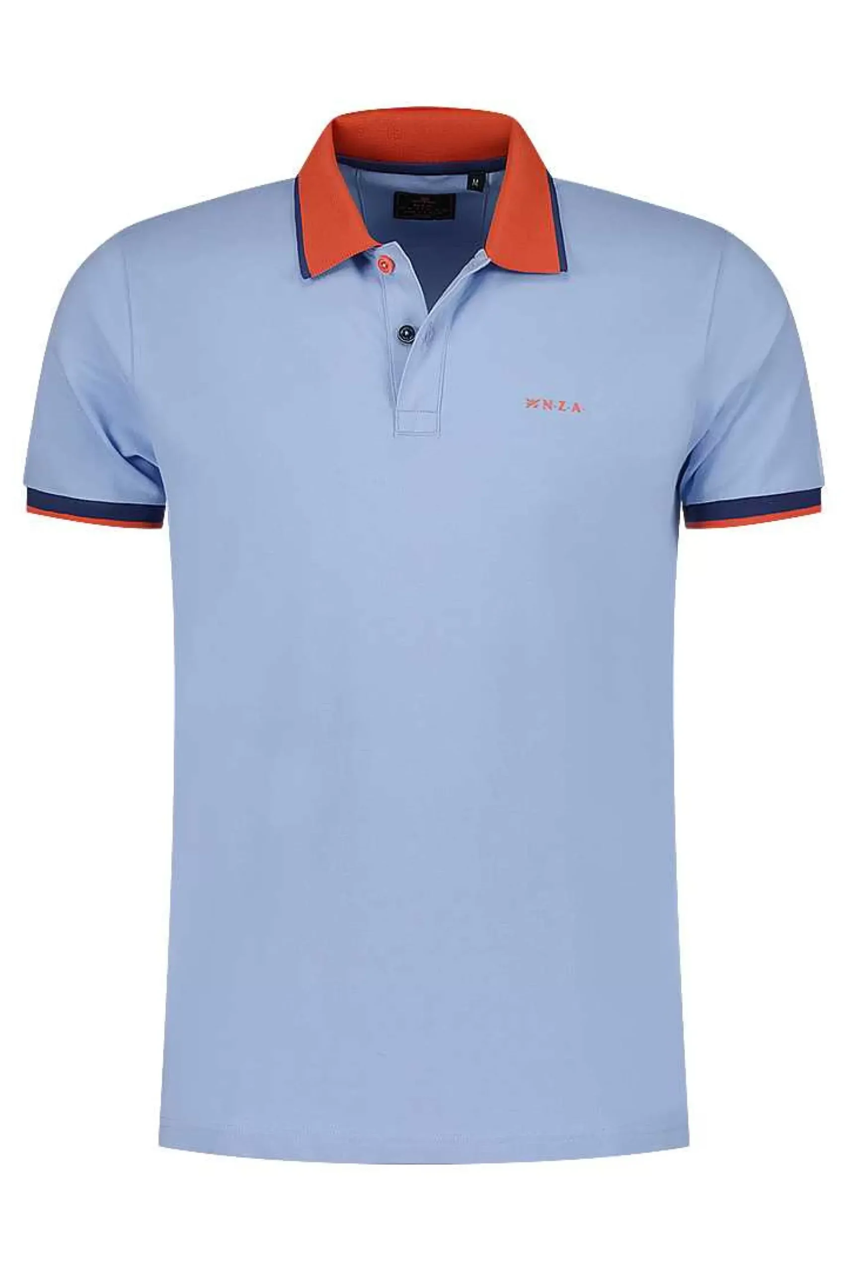 NZA New Zealand Auckland Polo-Shirts|Sportieve Effen Polo-Rhythm Blue