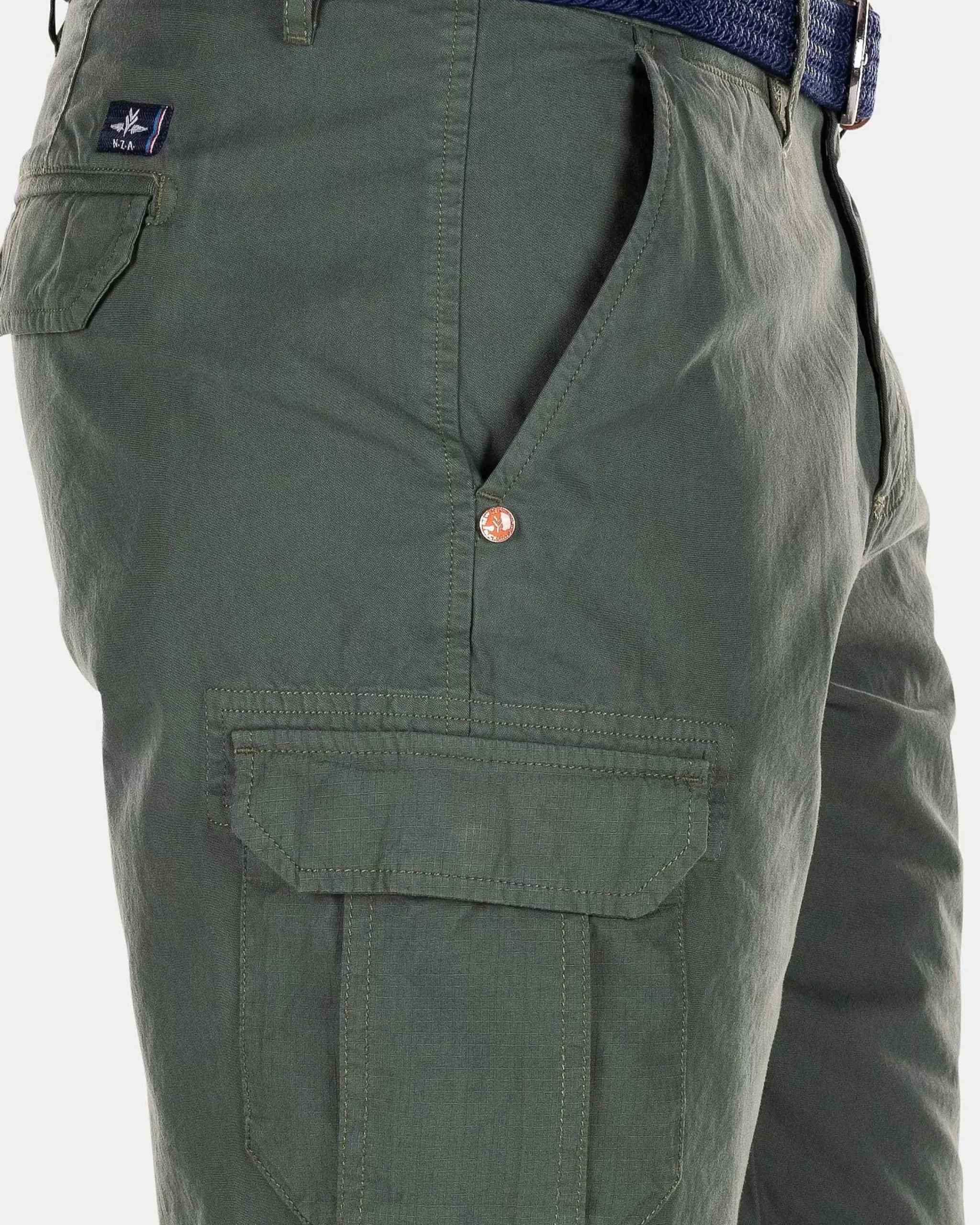 NZA New Zealand Auckland Broeken|Stoere Korte Broek-Chalk Green