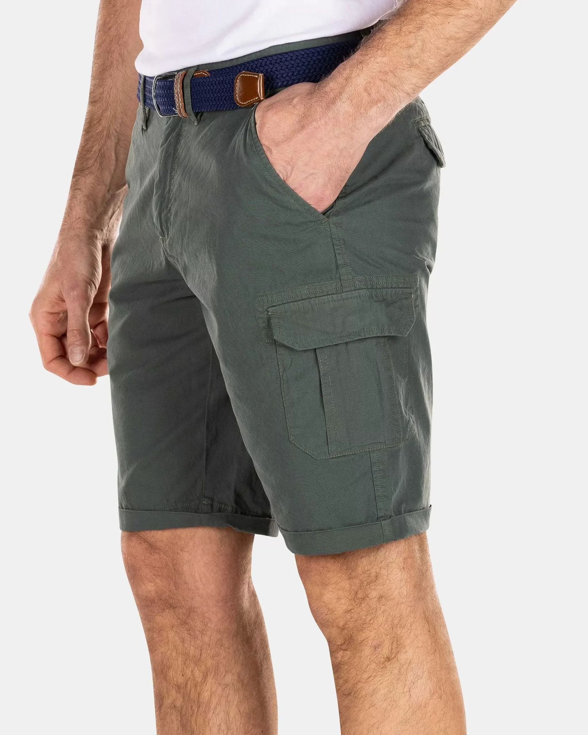NZA New Zealand Auckland Broeken|Stoere Korte Broek-Chalk Green