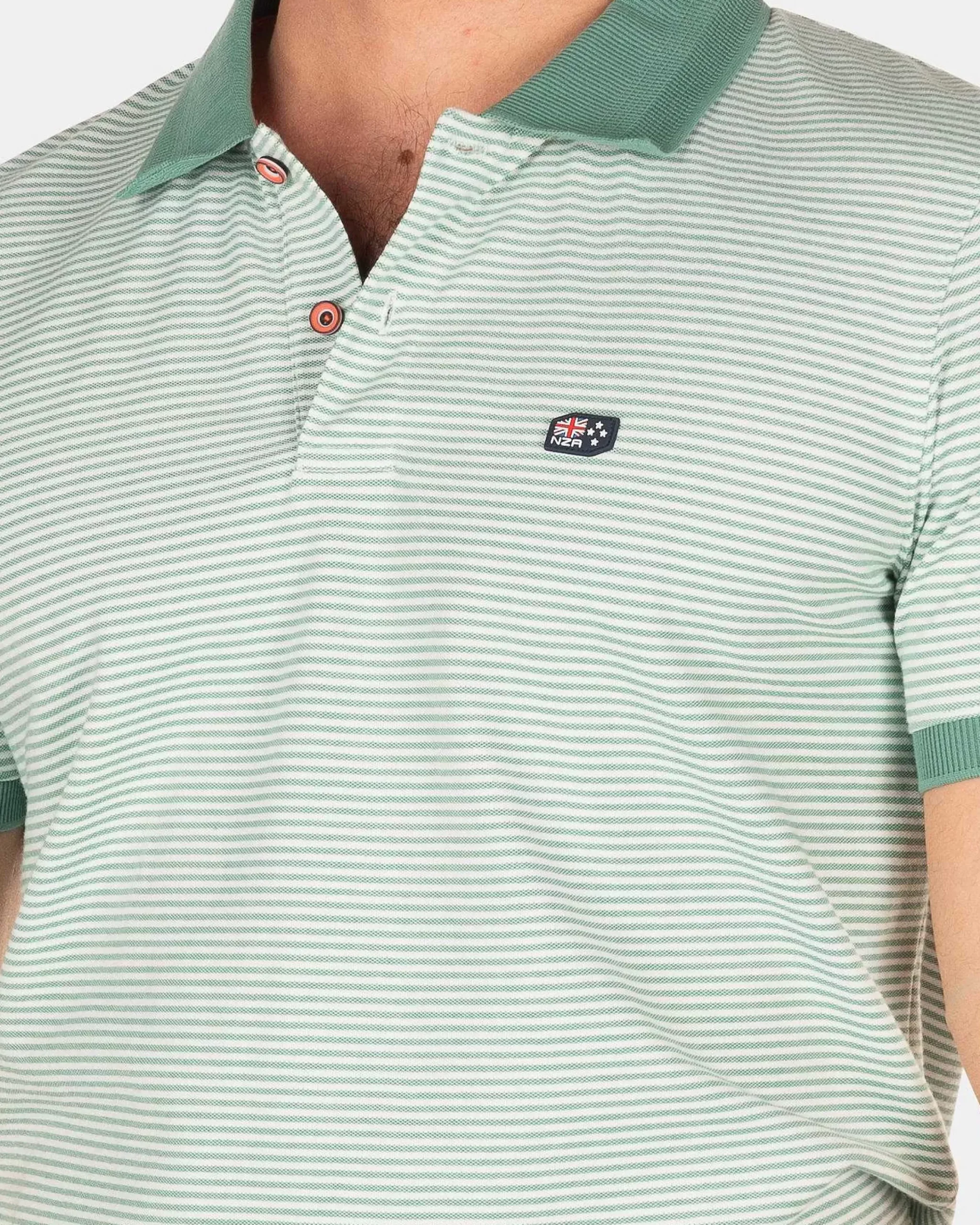 NZA New Zealand Auckland Polo-Shirts|Stretch Polo Met Korte Mouw-Amazon Green