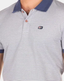 NZA New Zealand Auckland Polo-Shirts|Stretch Polo Met Korte Mouw-Dusk Navy