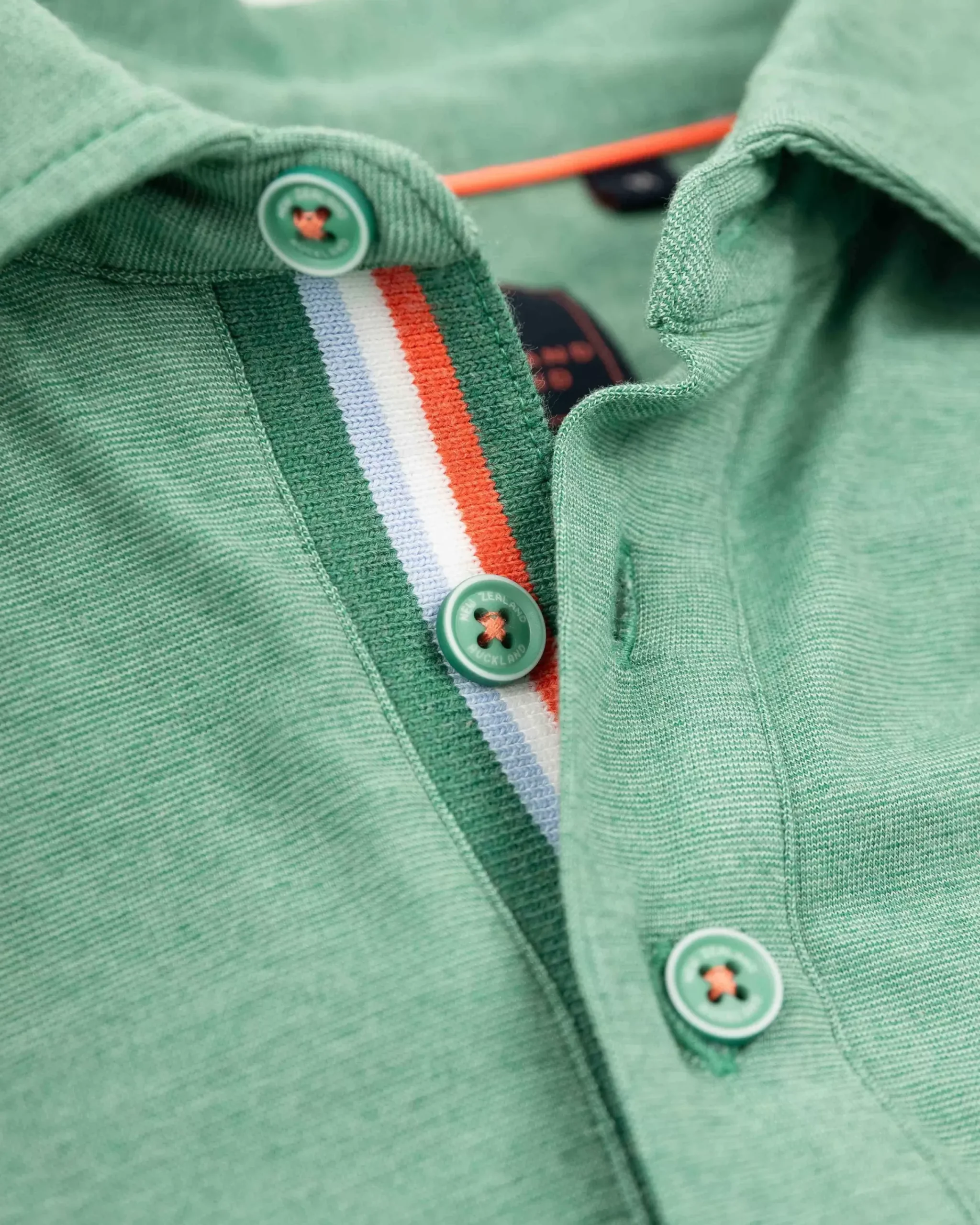 NZA New Zealand Auckland Polo-Shirts|Stretch Polo Met Lange Mouw-Amazon Green