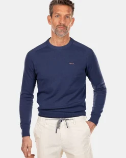 NZA New Zealand Auckland Truien|Trui Met Ronde Hals-Dusk Navy