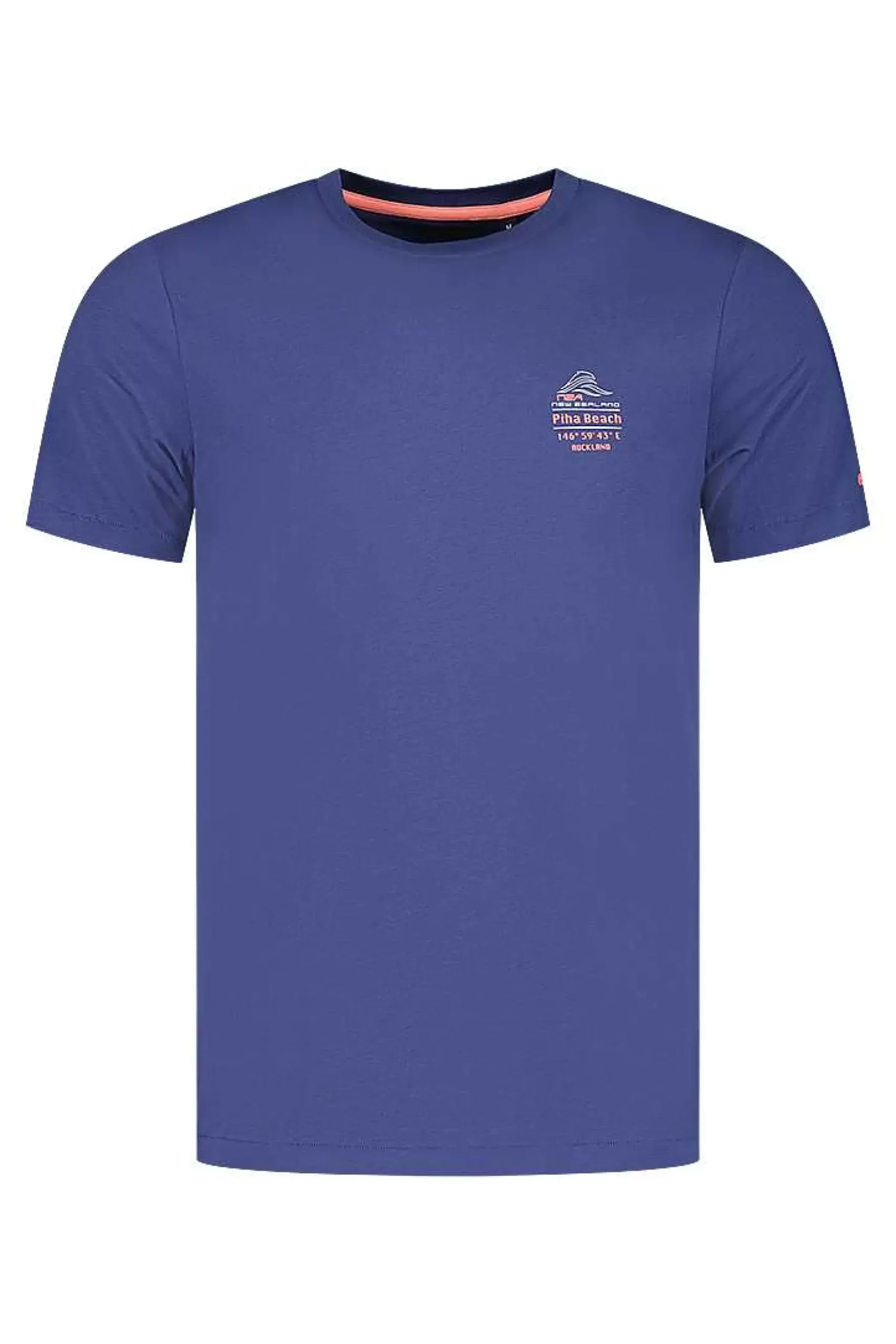 NZA New Zealand Auckland T-Shirts|T-Shirt Met Ronde Hals-Dusk Navy