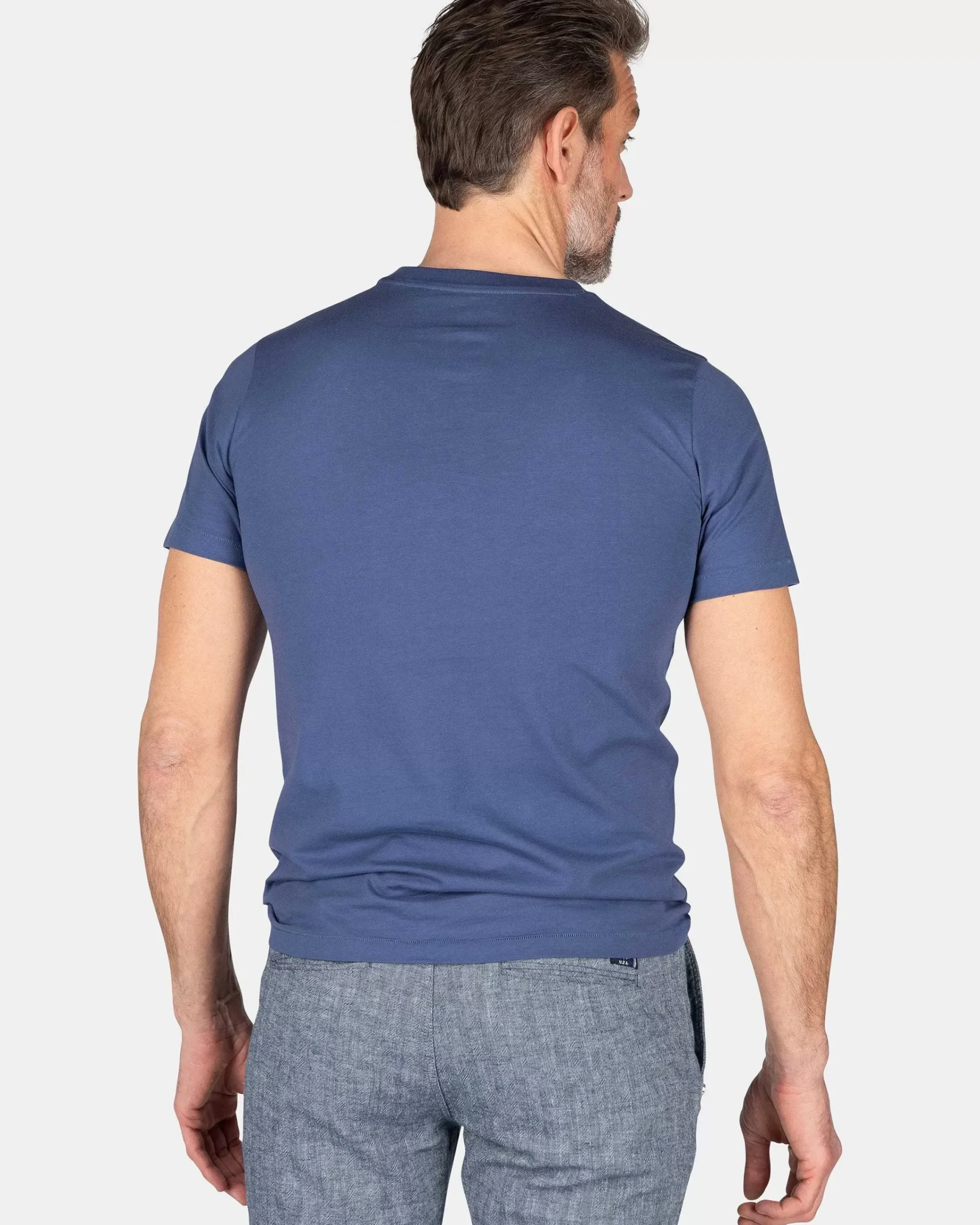 NZA New Zealand Auckland T-Shirts|T-Shirt Met Ronde Hals-Dusk Navy