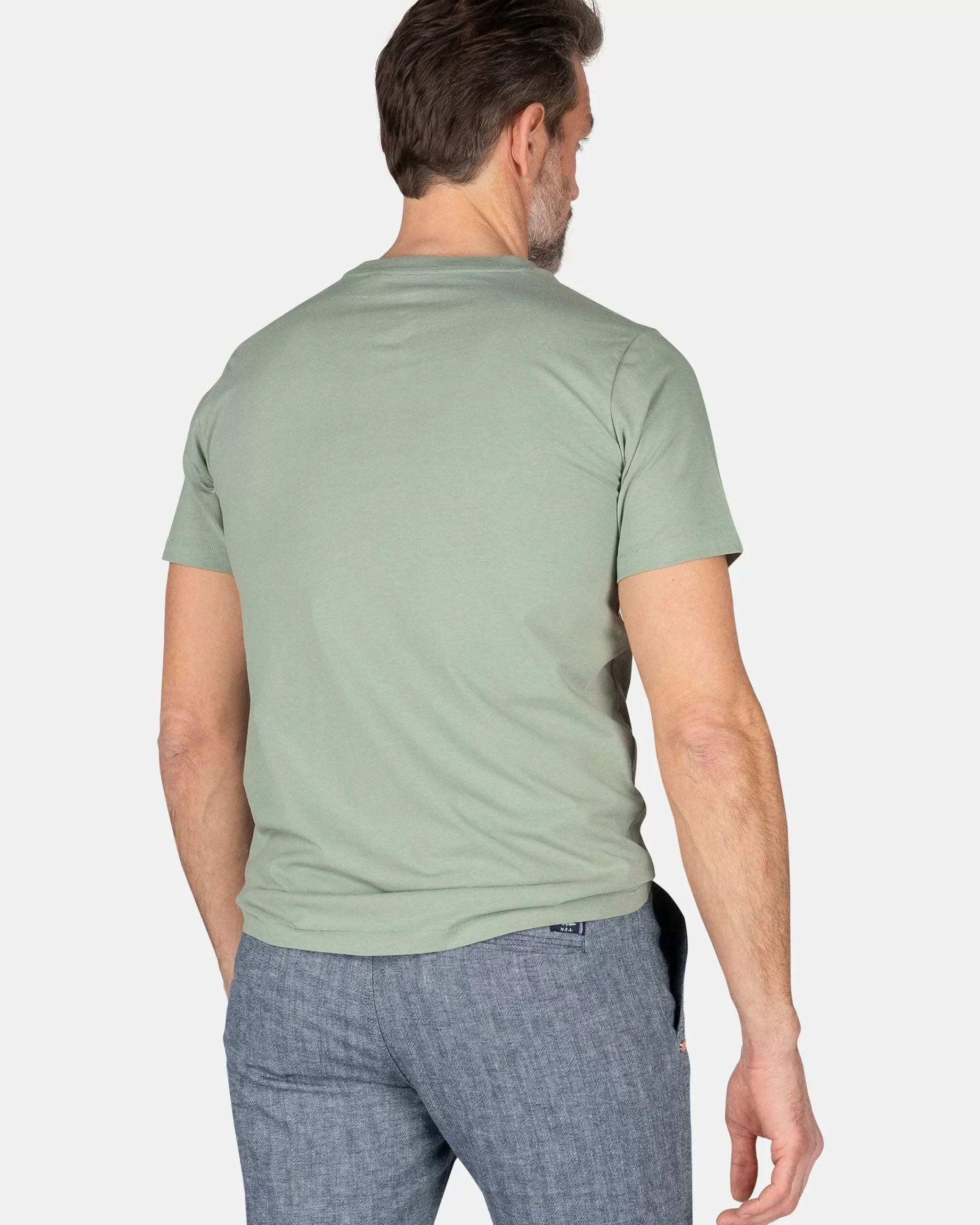NZA New Zealand Auckland T-Shirts|T-Shirt Met Ronde Hals-Mellow Army