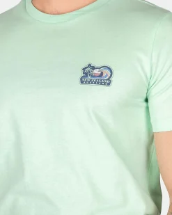 NZA New Zealand Auckland T-Shirts|T-Shirt Met Ronde Hals-Teal Green