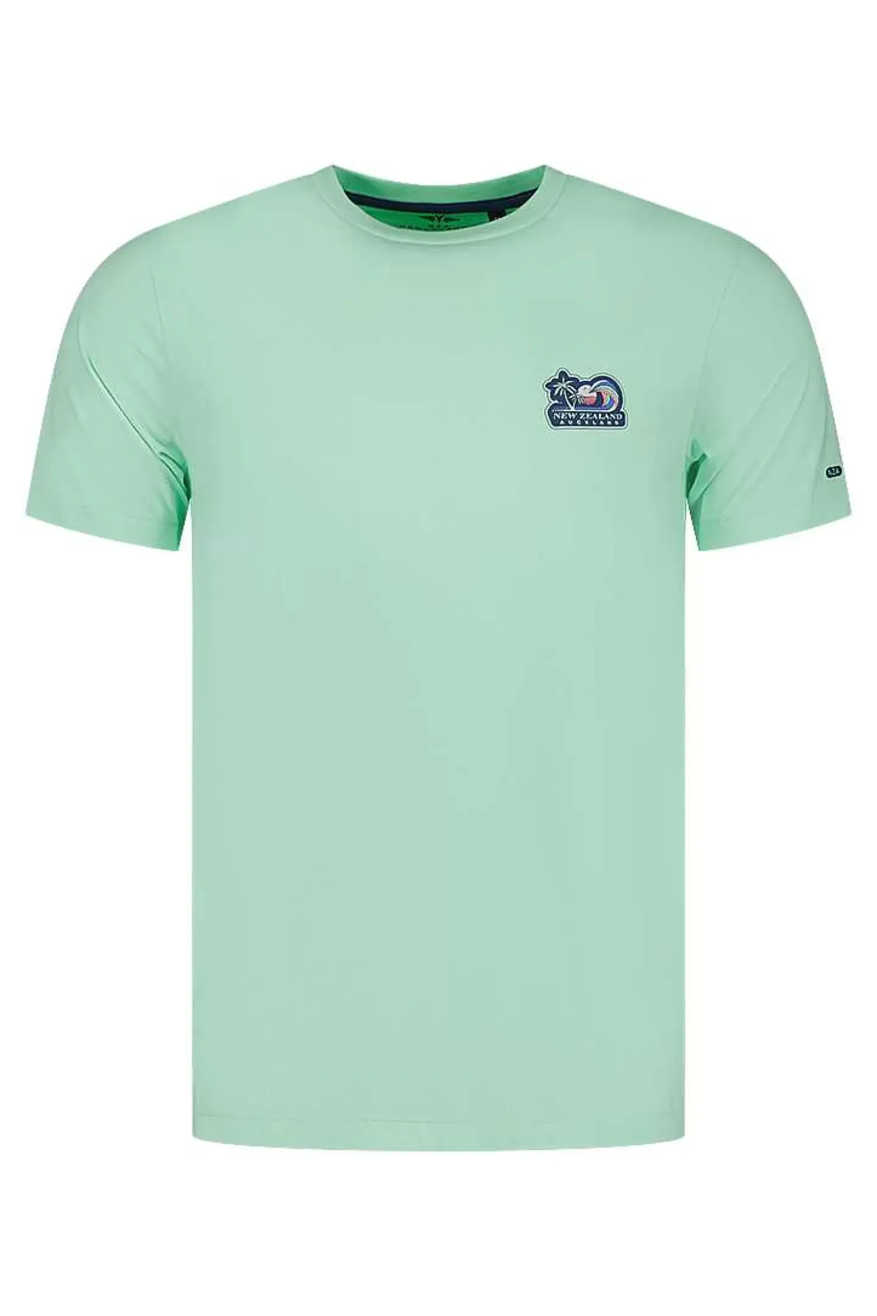 NZA New Zealand Auckland T-Shirts|T-Shirt Met Ronde Hals-Teal Green
