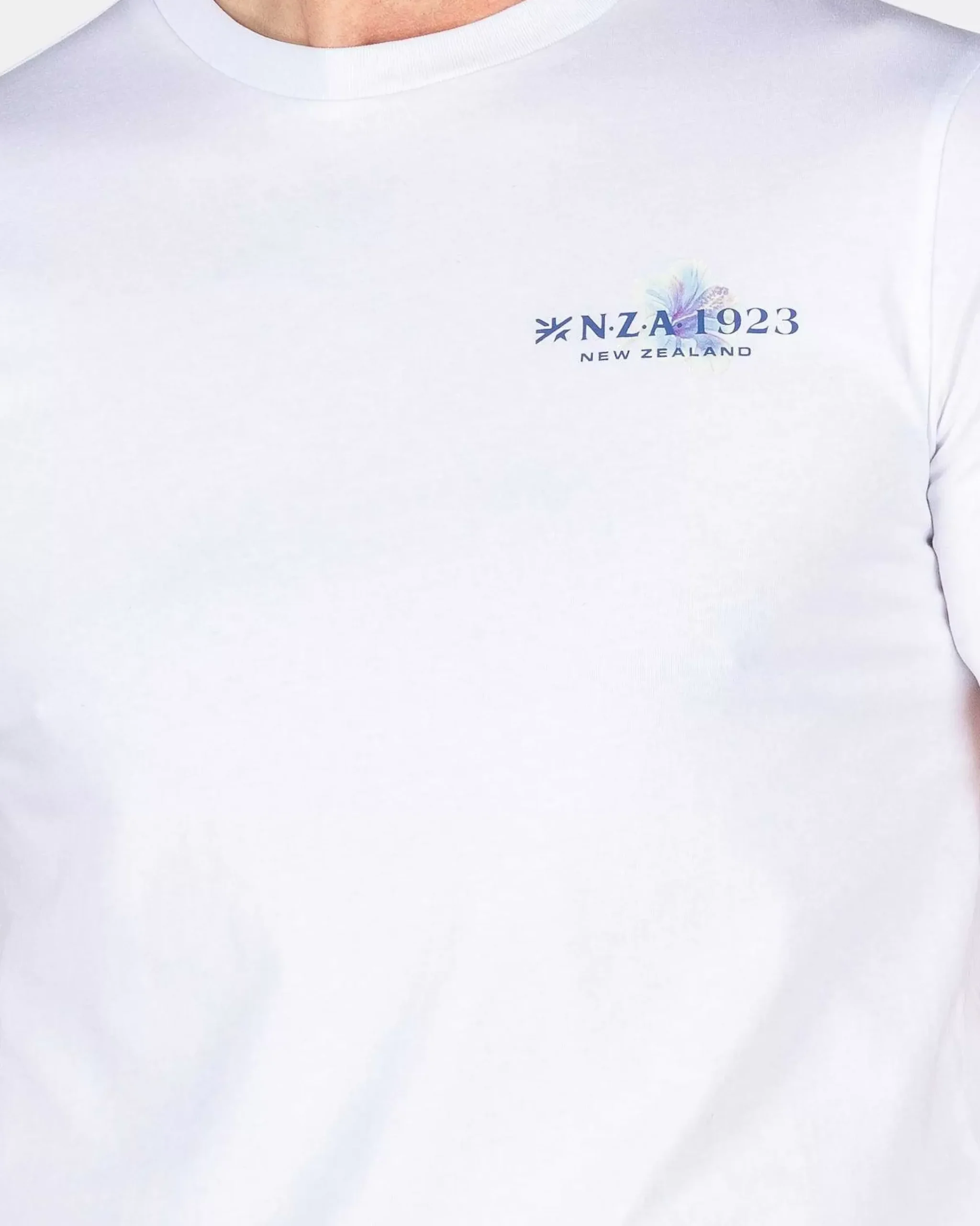 NZA New Zealand Auckland T-Shirts|T-Shirt Met Ronde Hals-White