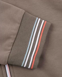 NZA New Zealand Auckland Sweats|Vest Met Gekleurde Bies-Misty Army