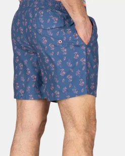NZA New Zealand Auckland Broeken|Zwembroek Met Print-Dusk Navy